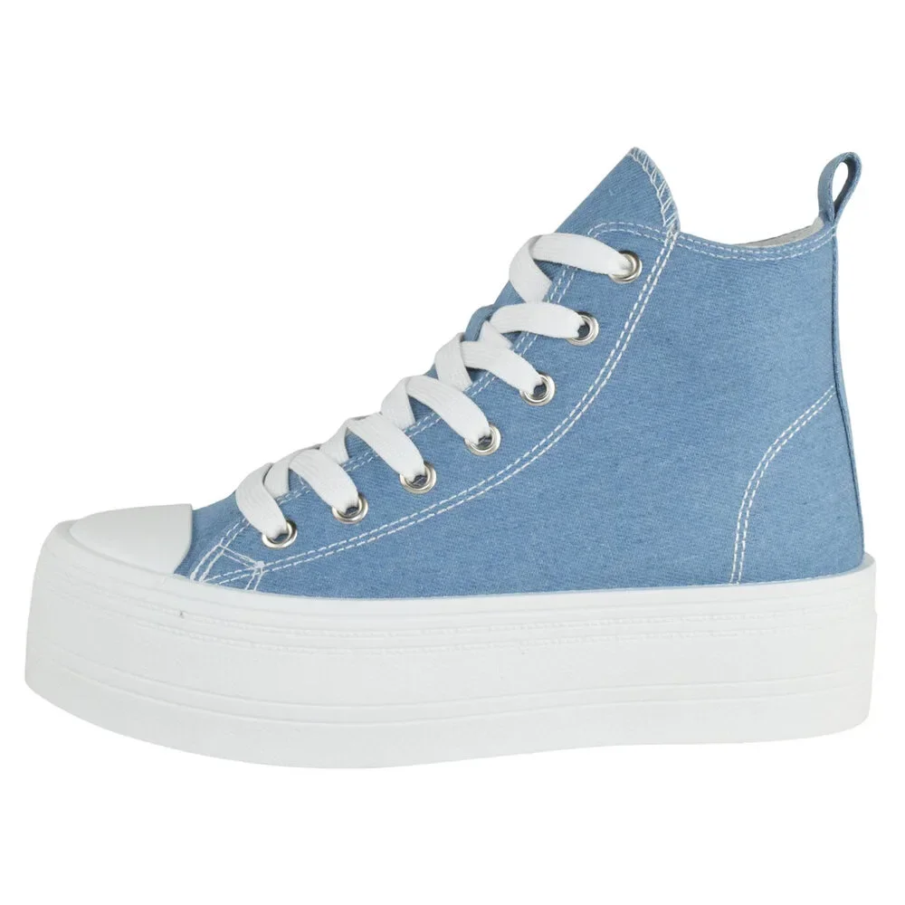 SHERRY-1 Blue Denim TOP MODA - Picture 2 of 5